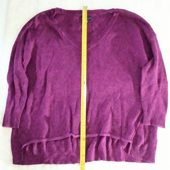 American Eagle Outfitters Women's Oversized Pullover Sweater Plum Size S/P - Picture 4 of 6